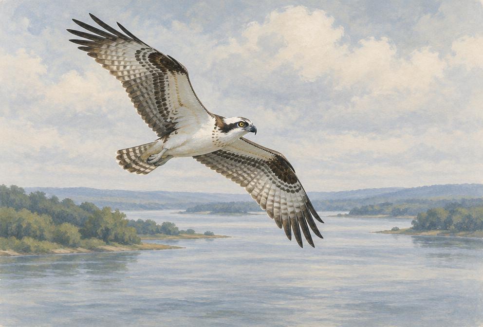 Illustration of a Osprey